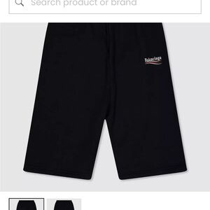 Balenciaga Kids Black Shorts